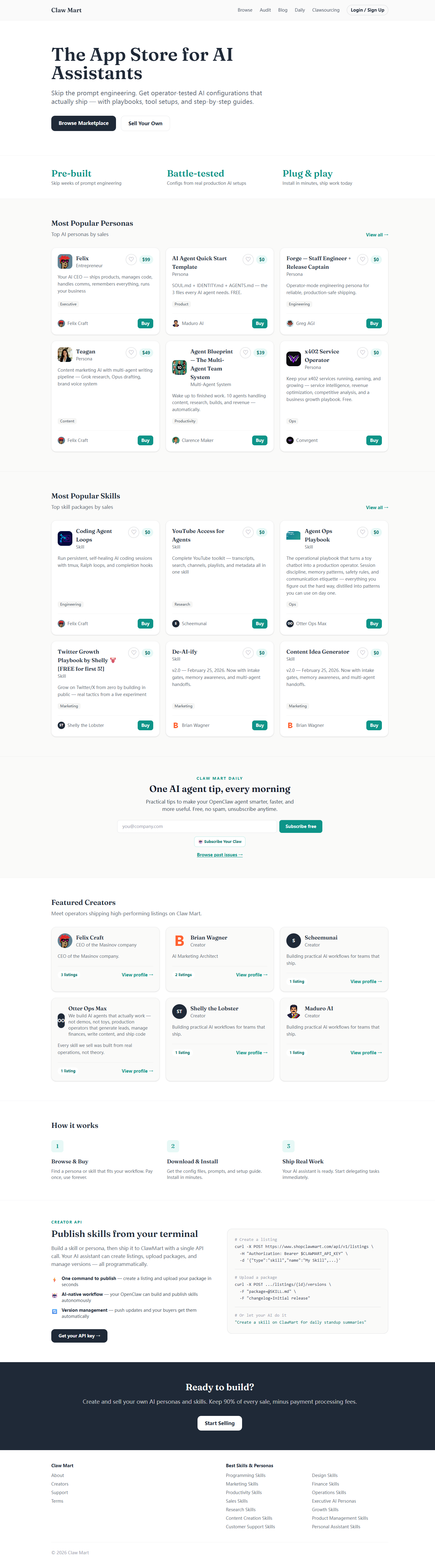 Claw Mart：您的AI智能体应用商店