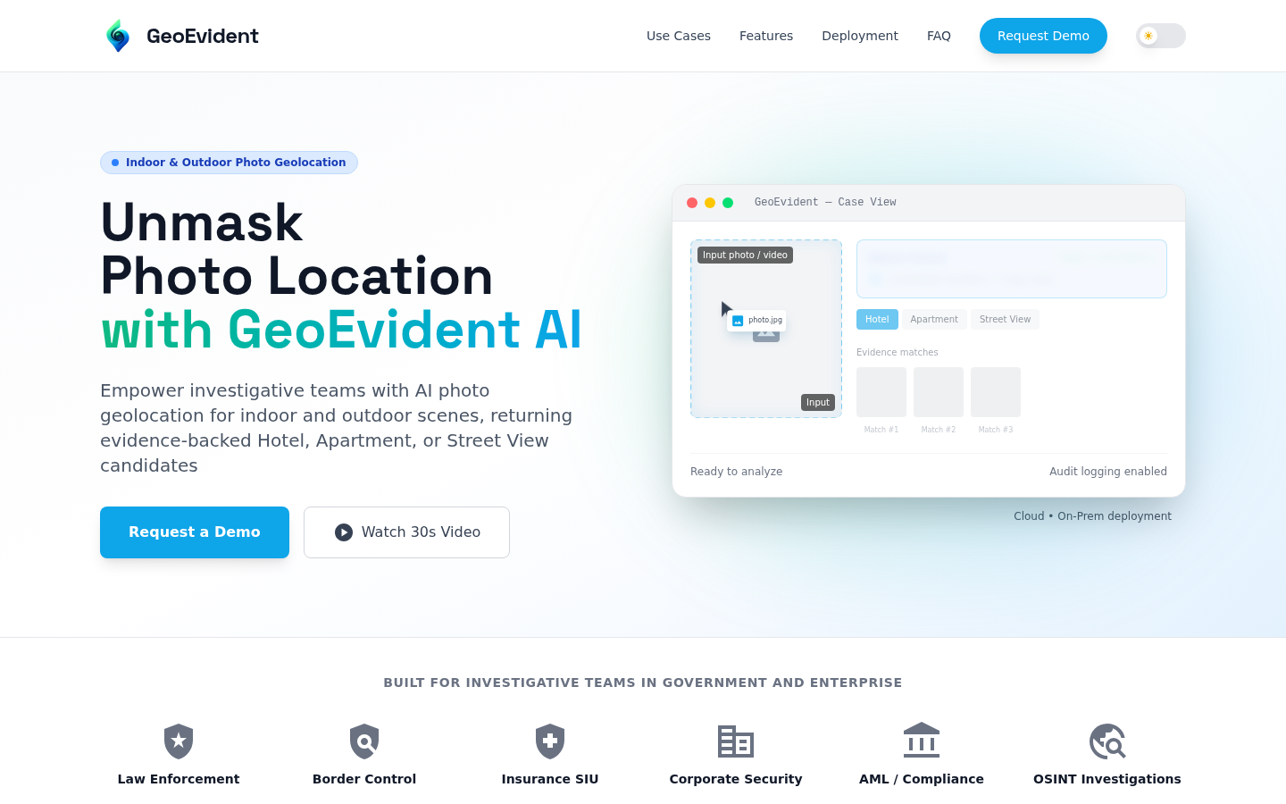 GeoEvident：AI驱动的地理位置情报调查工具