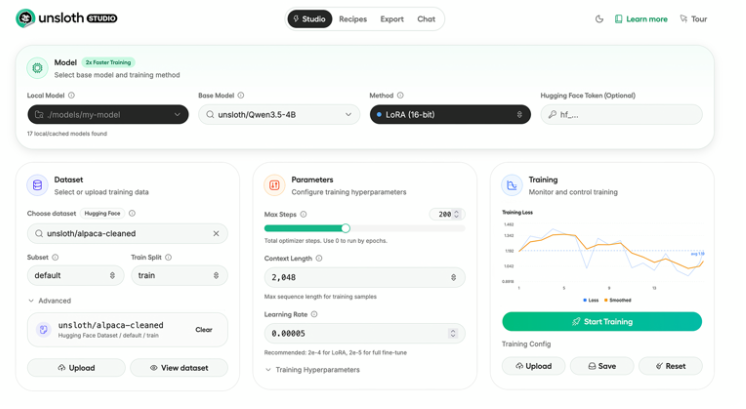 Unsloth Studio Puts AI Fine-Tuning in Your Hands