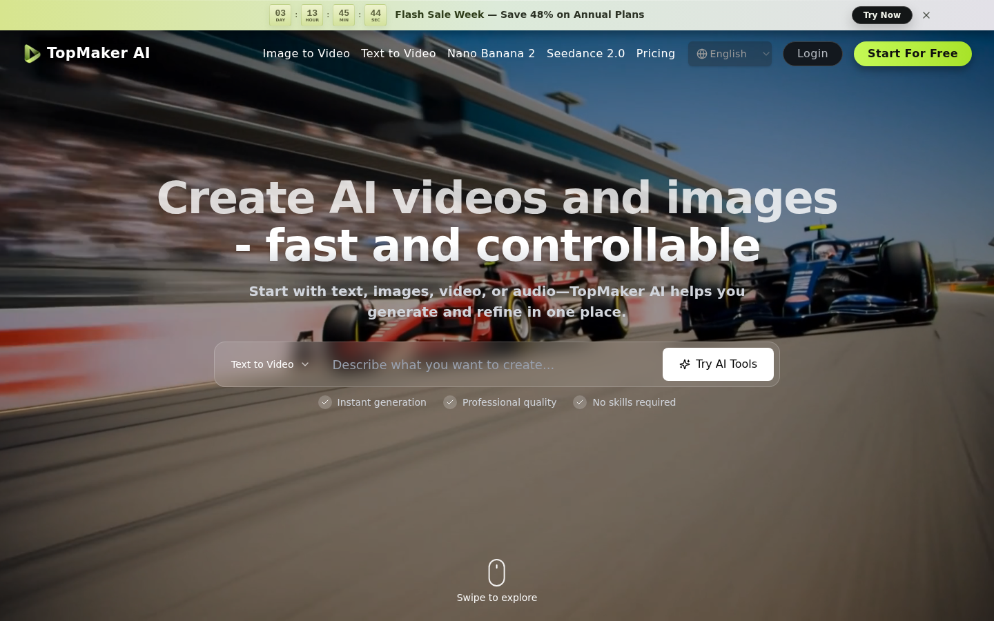 TopMaker AI: Your Creative Sidekick for Stunning Videos & Images