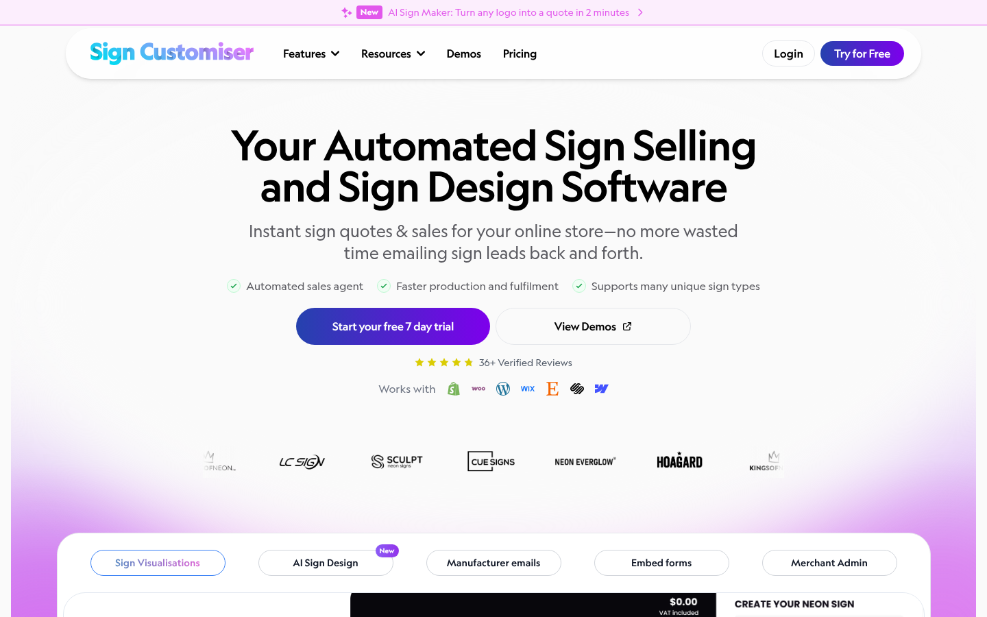 Sign Customiser:您的AI驱动标牌设计与销售助手
