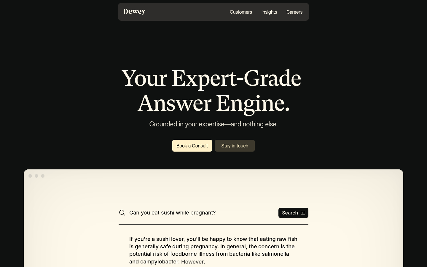 Dewey Labs: Your Expert AI Search Companion