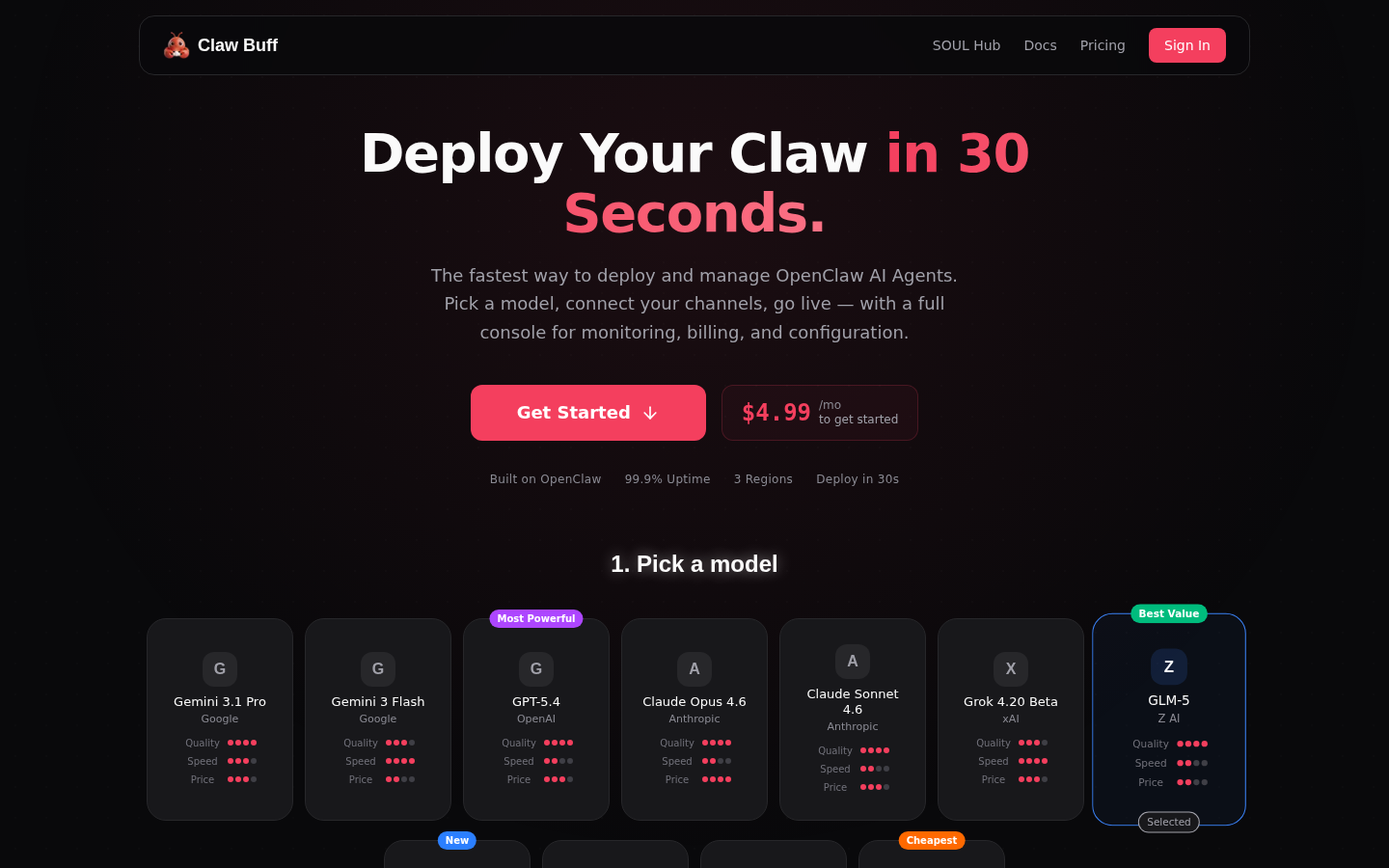 Claw Buff：您的快速启动AI代理平台