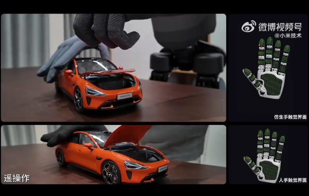 小米新型仿生手通过汗腺冷却技术模拟人类触感