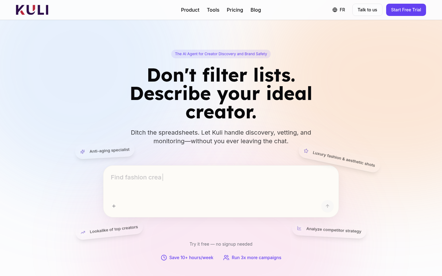 Kuli: AI-Powered Influencer Matchmaker for Smarter Marketing