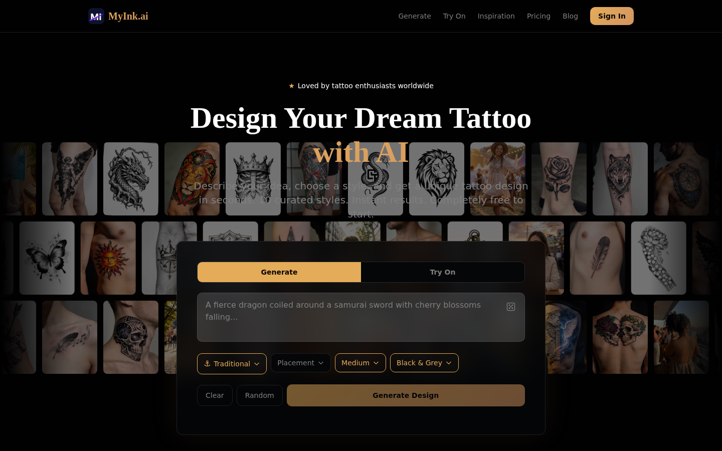MyInk AI: Your Free Digital Tattoo Artist
