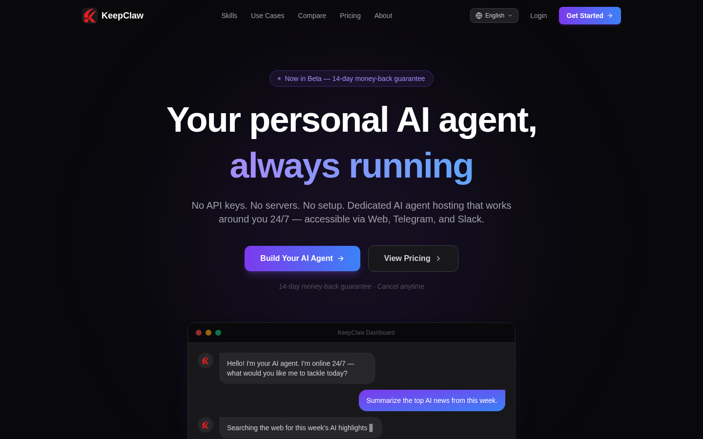 KeepClaw: Your 24/7 AI Assistant for Smarter Work