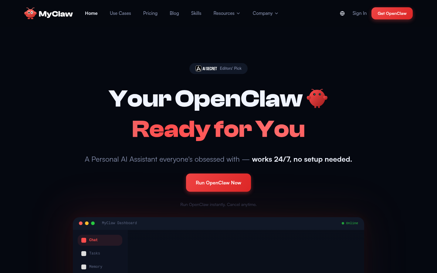 MyClaw:您的云端AI助手,轻松实现自动化