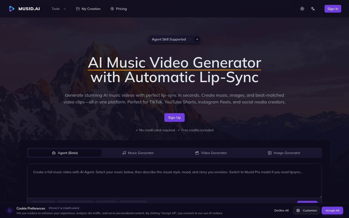 Musid AI: Your Creative Sidekick for Music Videos