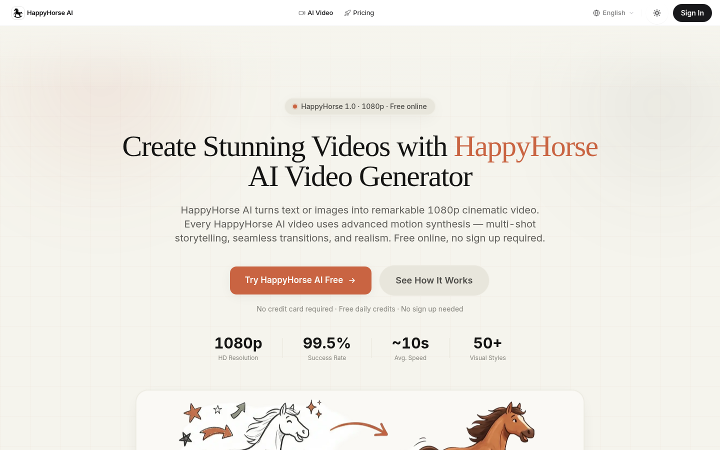 HappyHorse AI:惊艳视频创作的创意伙伴