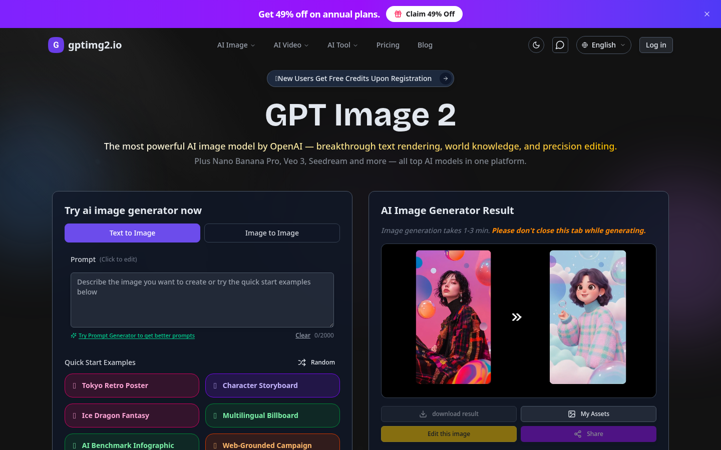 GPTimg2: Your All-in-One AI Creative Studio for Stunning Visuals