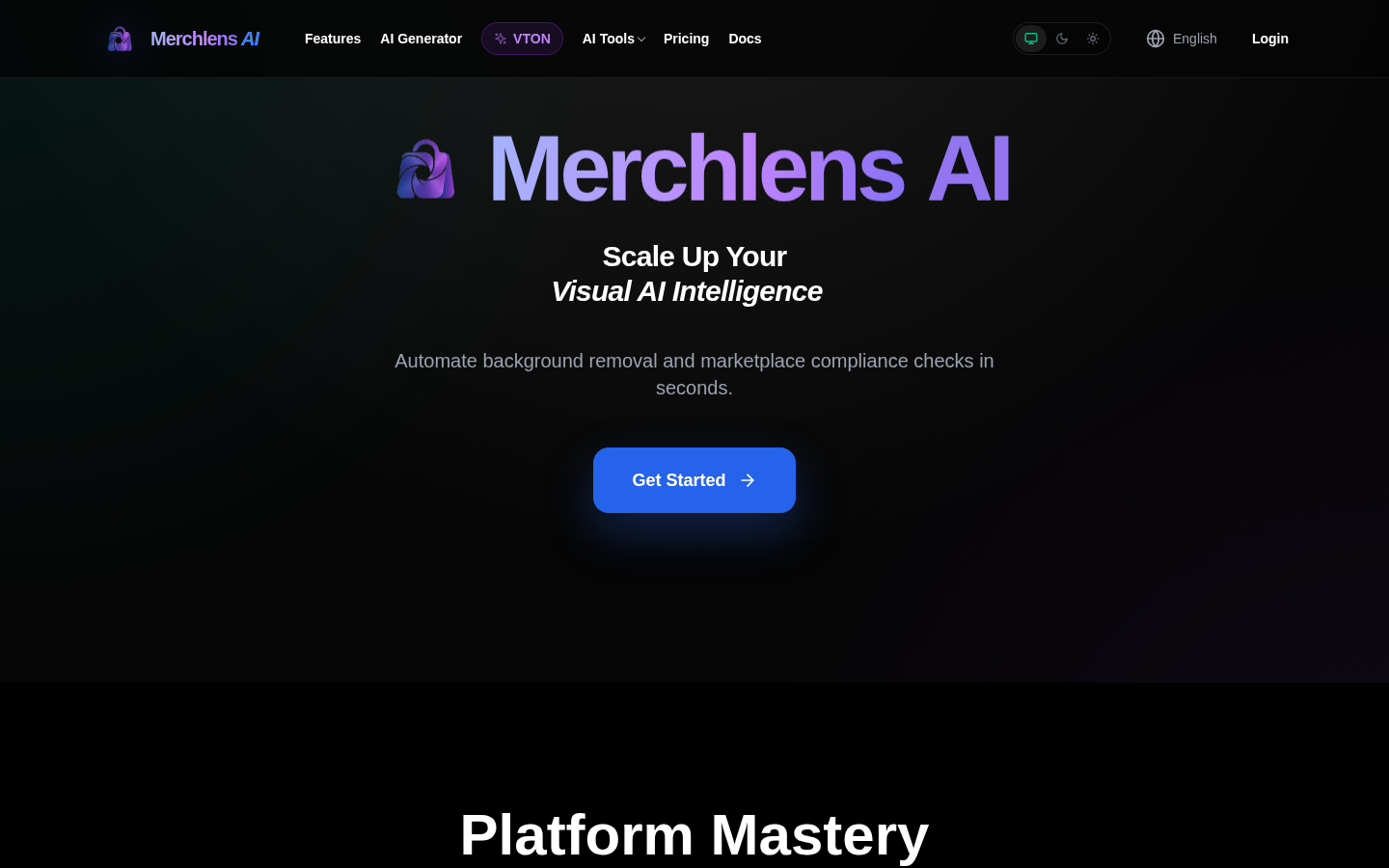 MerchLens AI：您的电商图像优化智能助手