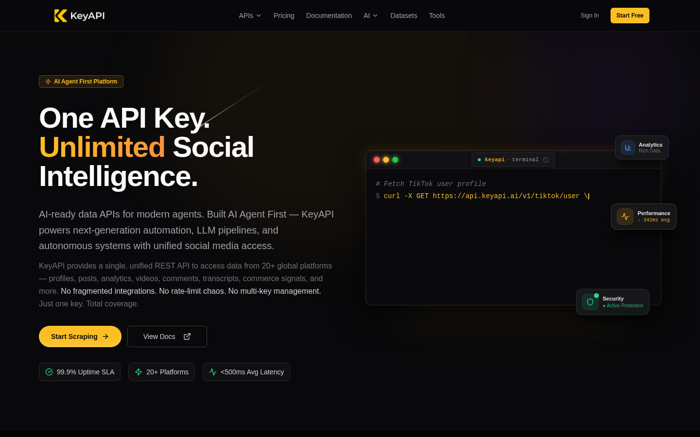 KeyAPI.ai: Your Gateway to Unified Social Media Data