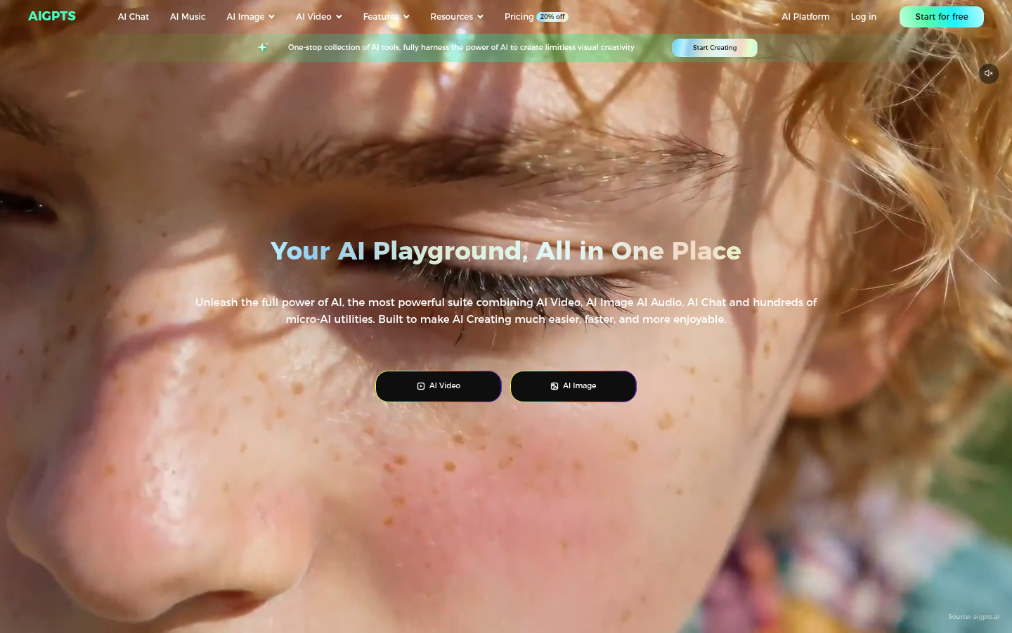 AIGPTS AI: Your All-in-One Creative Studio Powered by AI