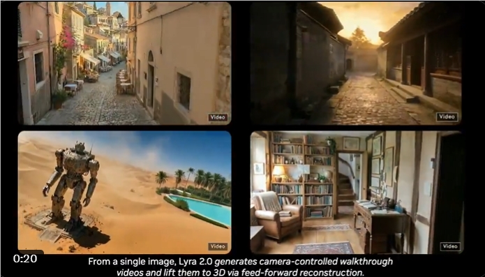 NVIDIA's Lyra 2.0 Turns Single Images into Expansive 3D Worlds