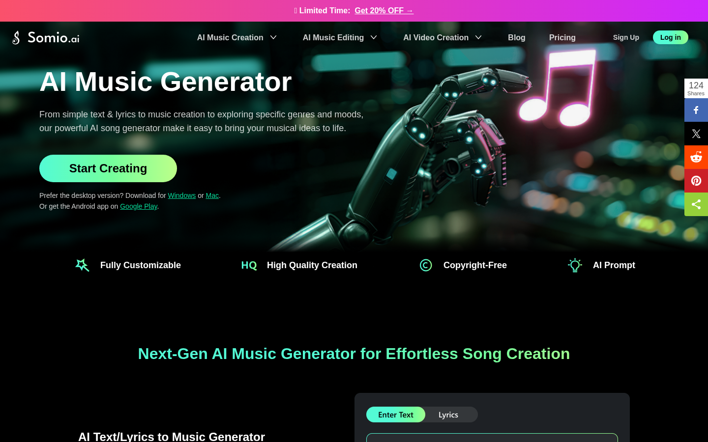 Somio AI: Your AI-Powered Music Creation Studio