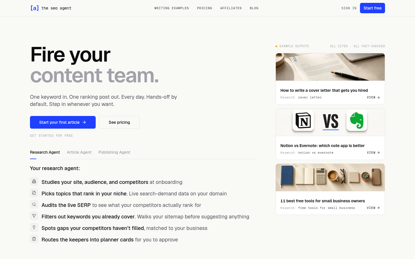 The SEO Agent: Your AI-Powered Content Assistant