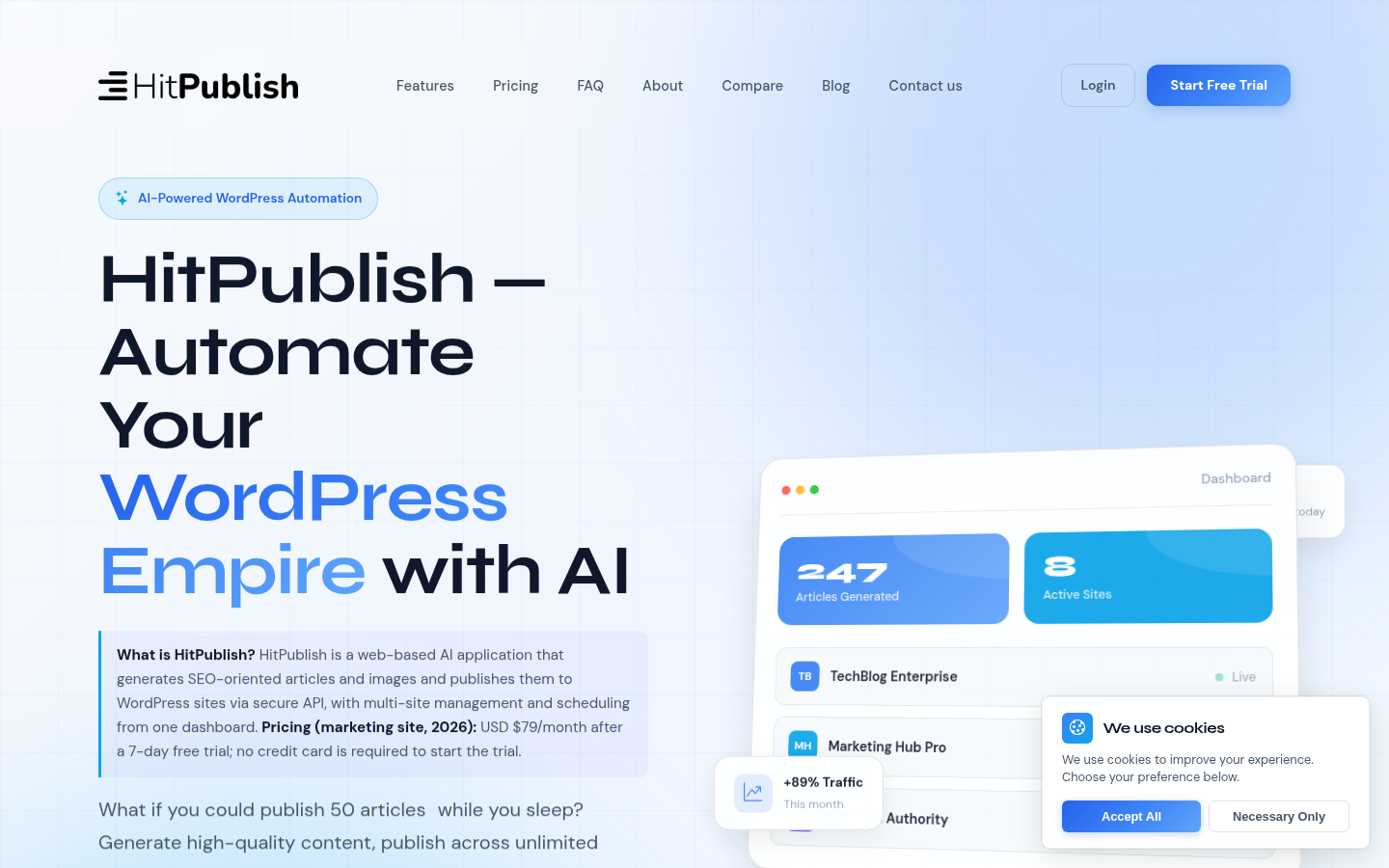 HitPublish AI: Your WordPress Content Creation Sidekick