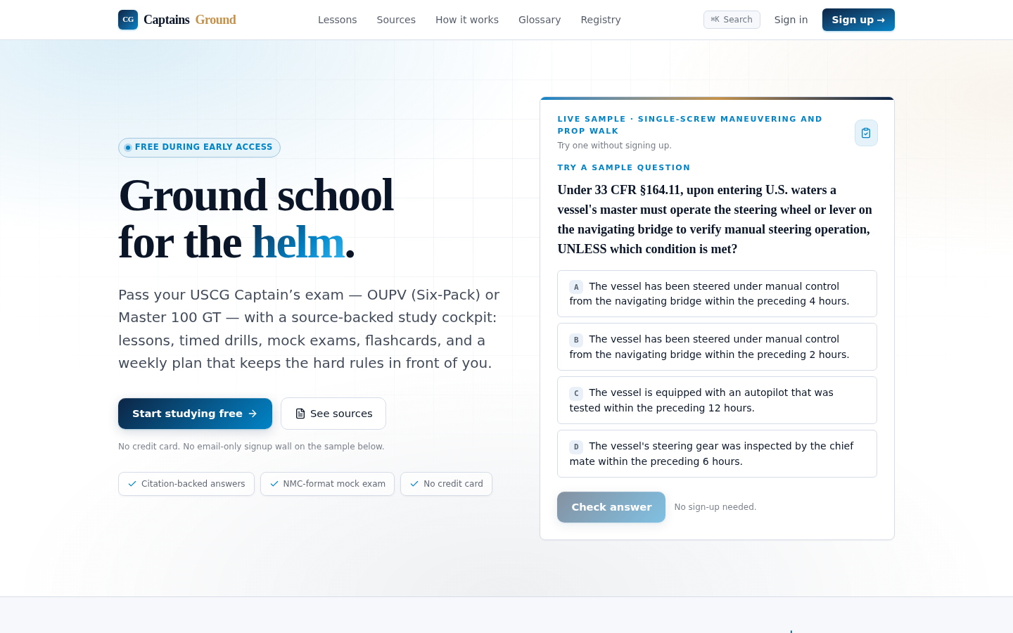 Navigating USCG Exams with CaptainsGround
