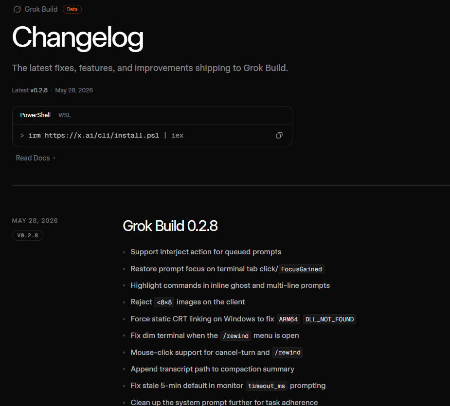 Grok Build 0.2.7 Update: Smoother Coding with New Login, Usage Features